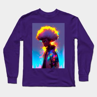 Big Afro - #0001 Long Sleeve T-Shirt